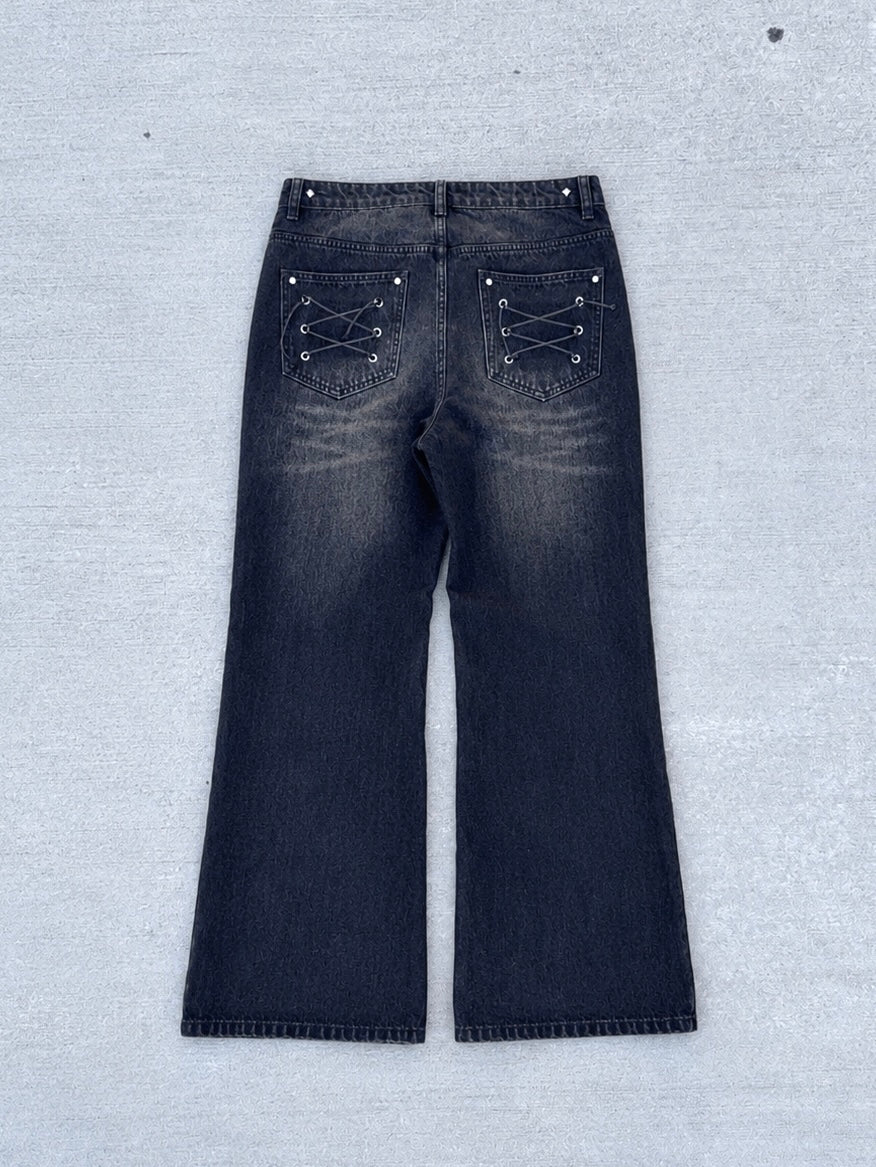 "LACED" JEANS