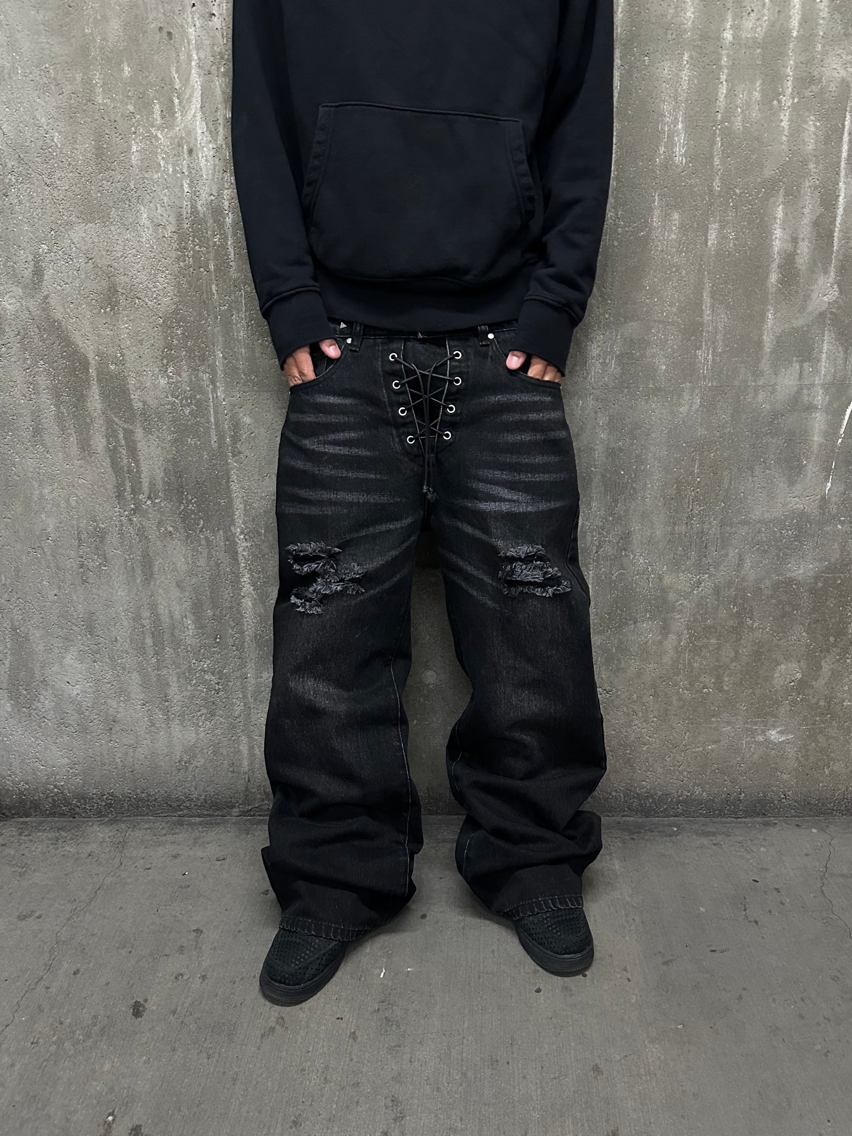 "LACED" JEANS