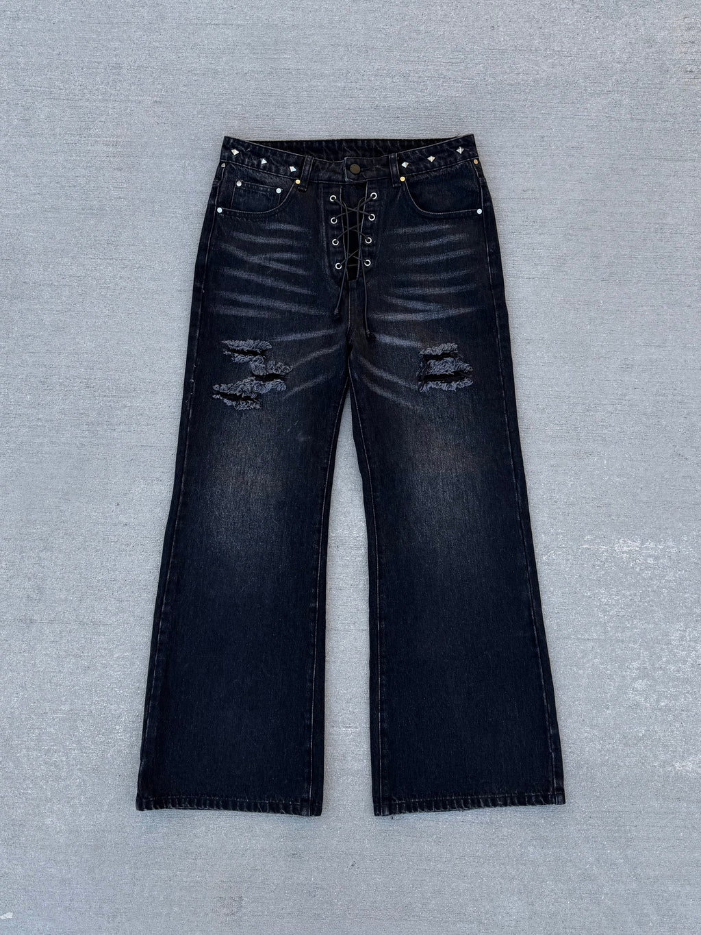 "LACED" JEANS