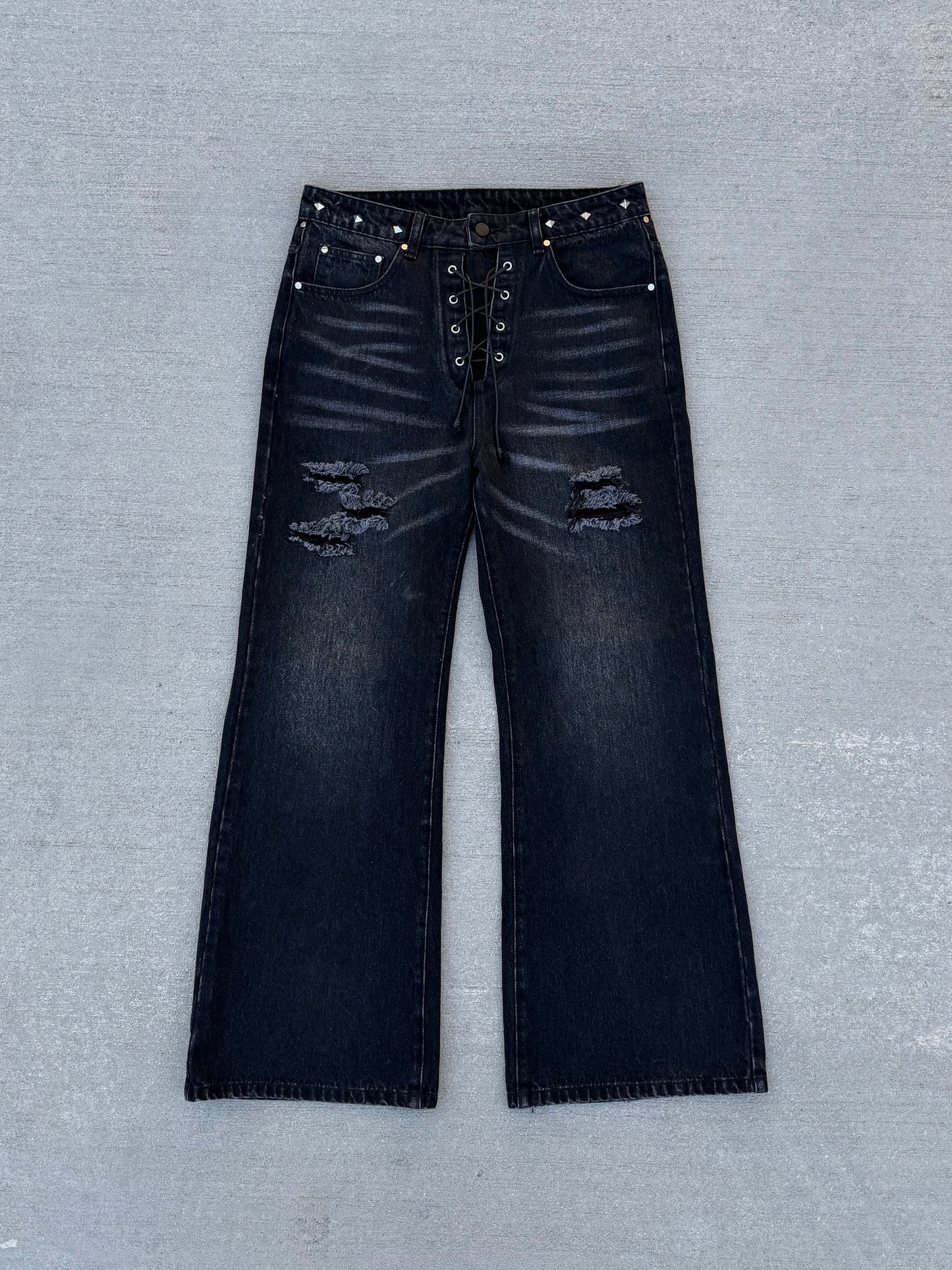 "LACED" JEANS