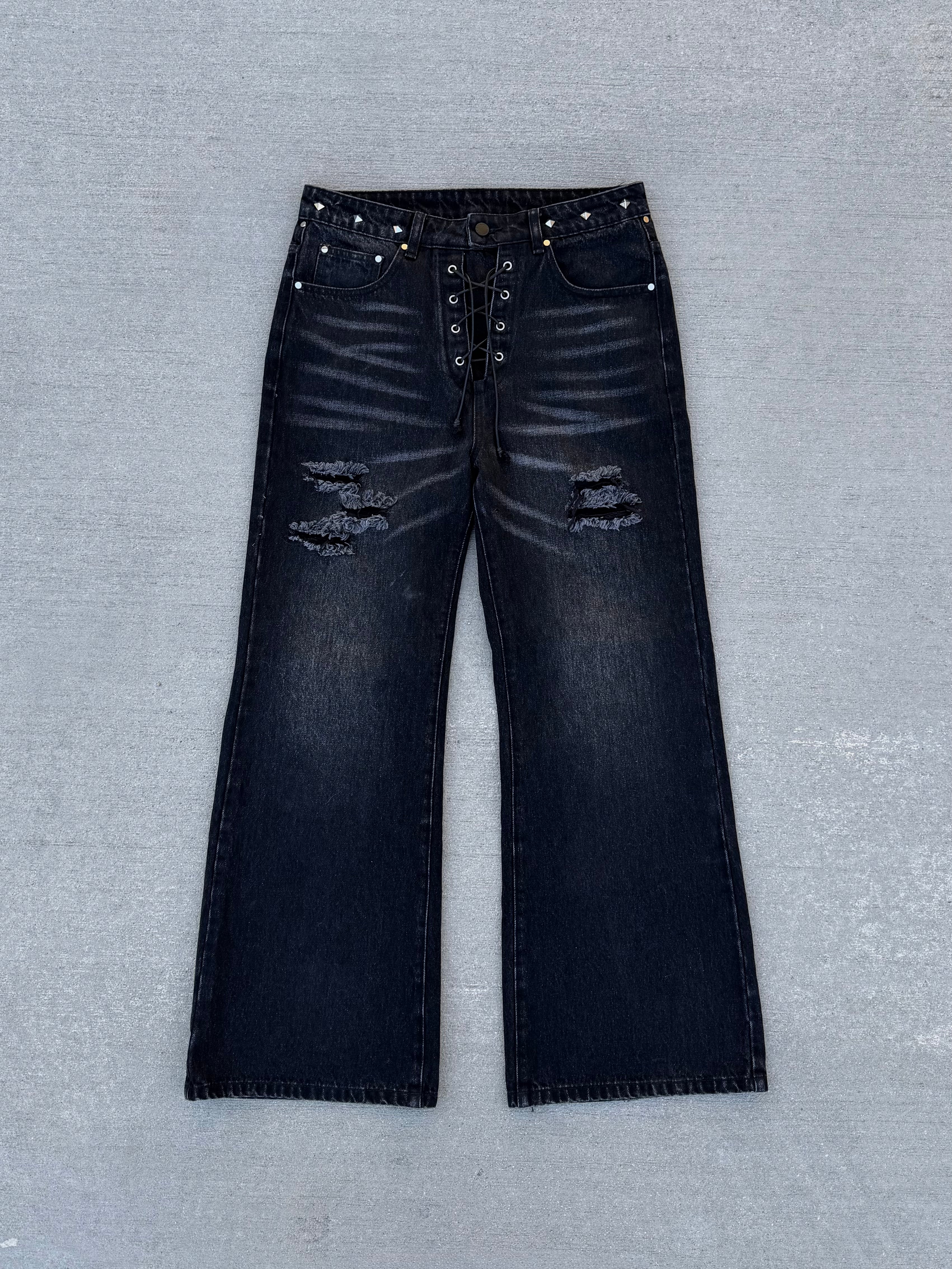 "LACED" JEANS