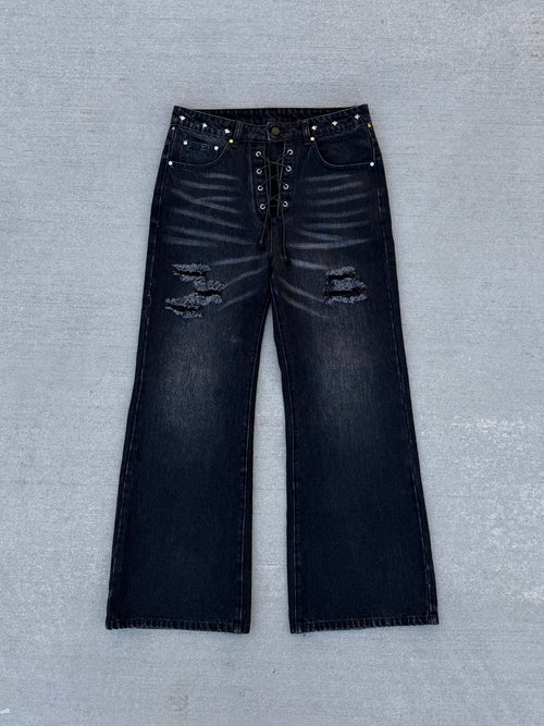 "LACED" JEANS