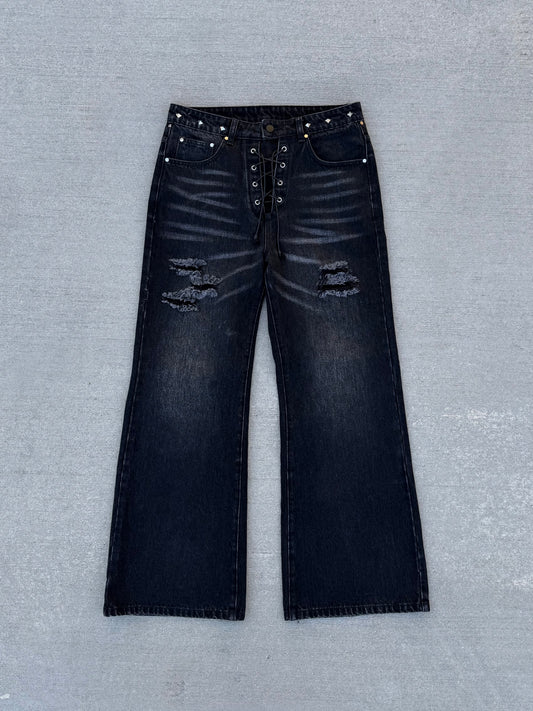 "LACED" JEANS