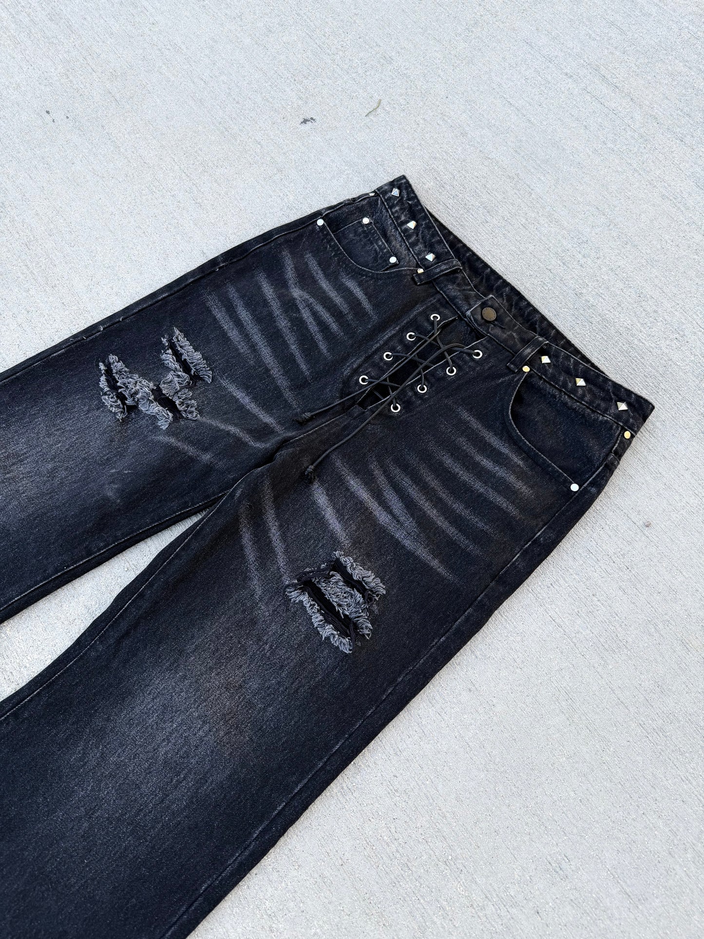 "LACED" JEANS